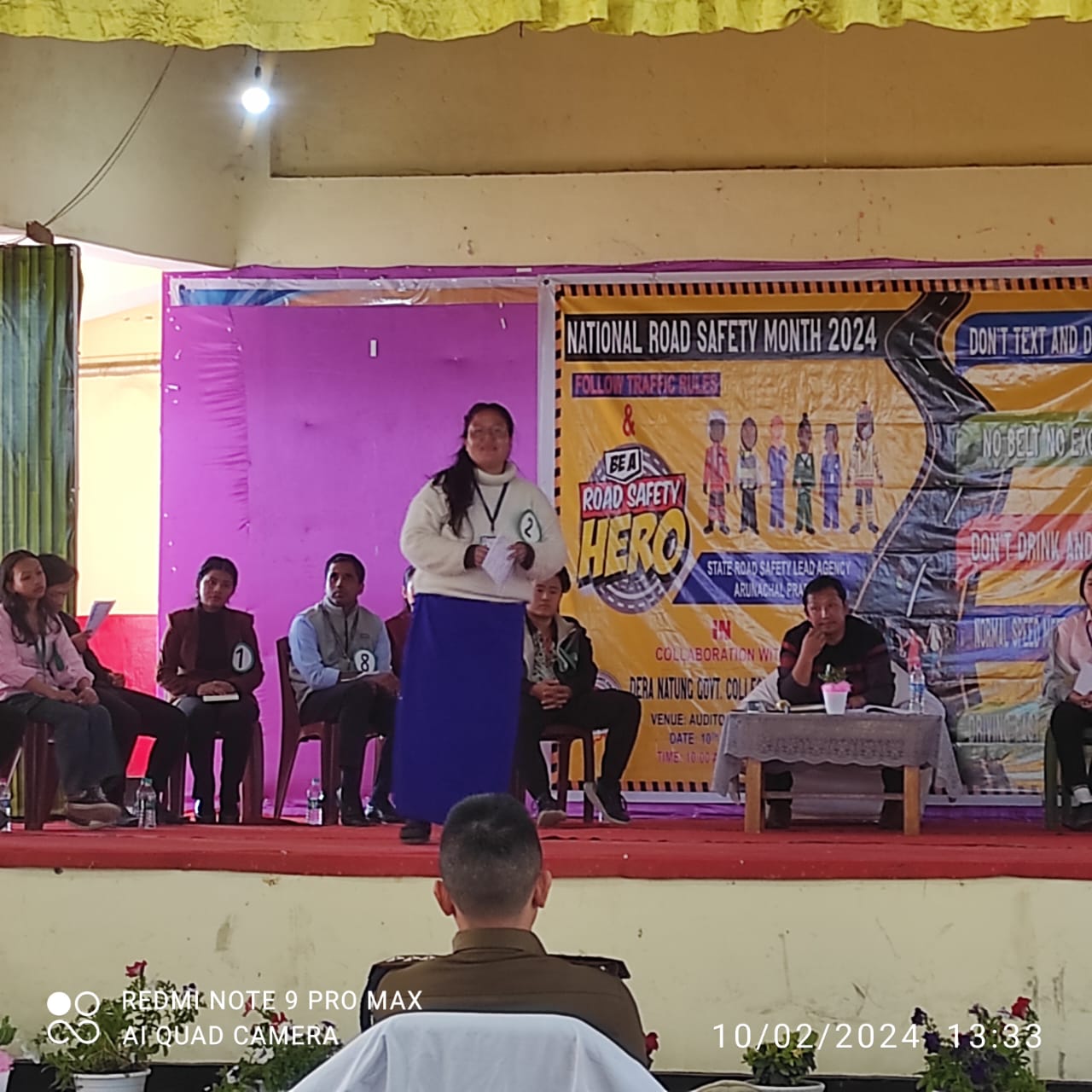 Road Safety Programme at DN Government College, Itanagar